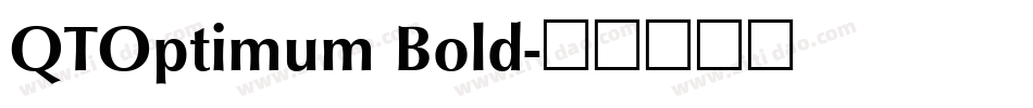 QTOptimum Bold字体转换